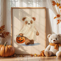 Ghost Teddy Bear Halloween Digital Art