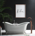 Relax Minimalist Typography Digital Print