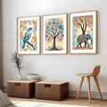 Charming Nature Triptych Digital Art Set