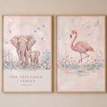 Watercolor Safari Nursery Art Prints