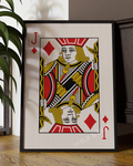 Vintage Jack of Diamonds Playing Card Digital Art
