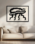 Surreal Black Cat Creature Digital Art