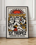 St. Tropez Summer Beach Retro Digital Art