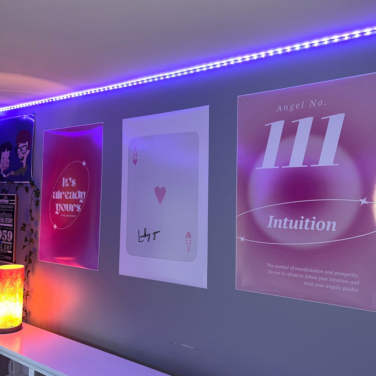 Angel Number 111 Intuition Manifestation Digital Wall Art