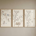 Enchanted Woodland Fairies & Birds Triptych