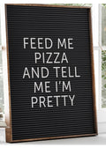 Feed Me Pizza Letter Board Digital Art