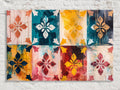 Vibrant Floral Tiles Digital Artwork