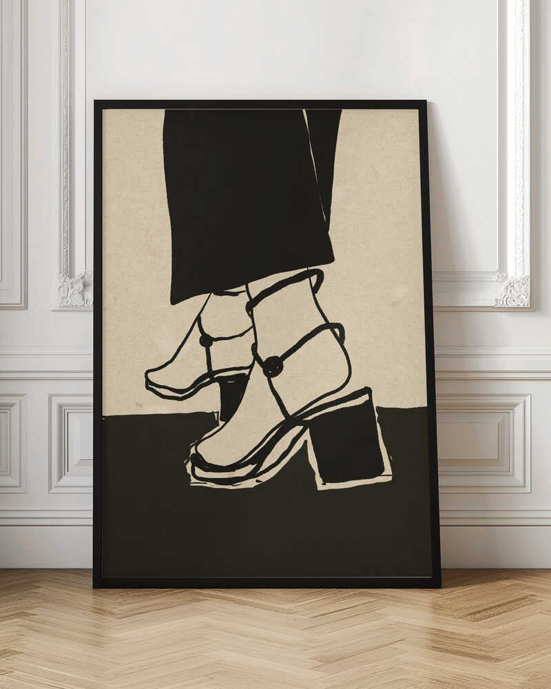 Chic Minimalist Heels Digital Art