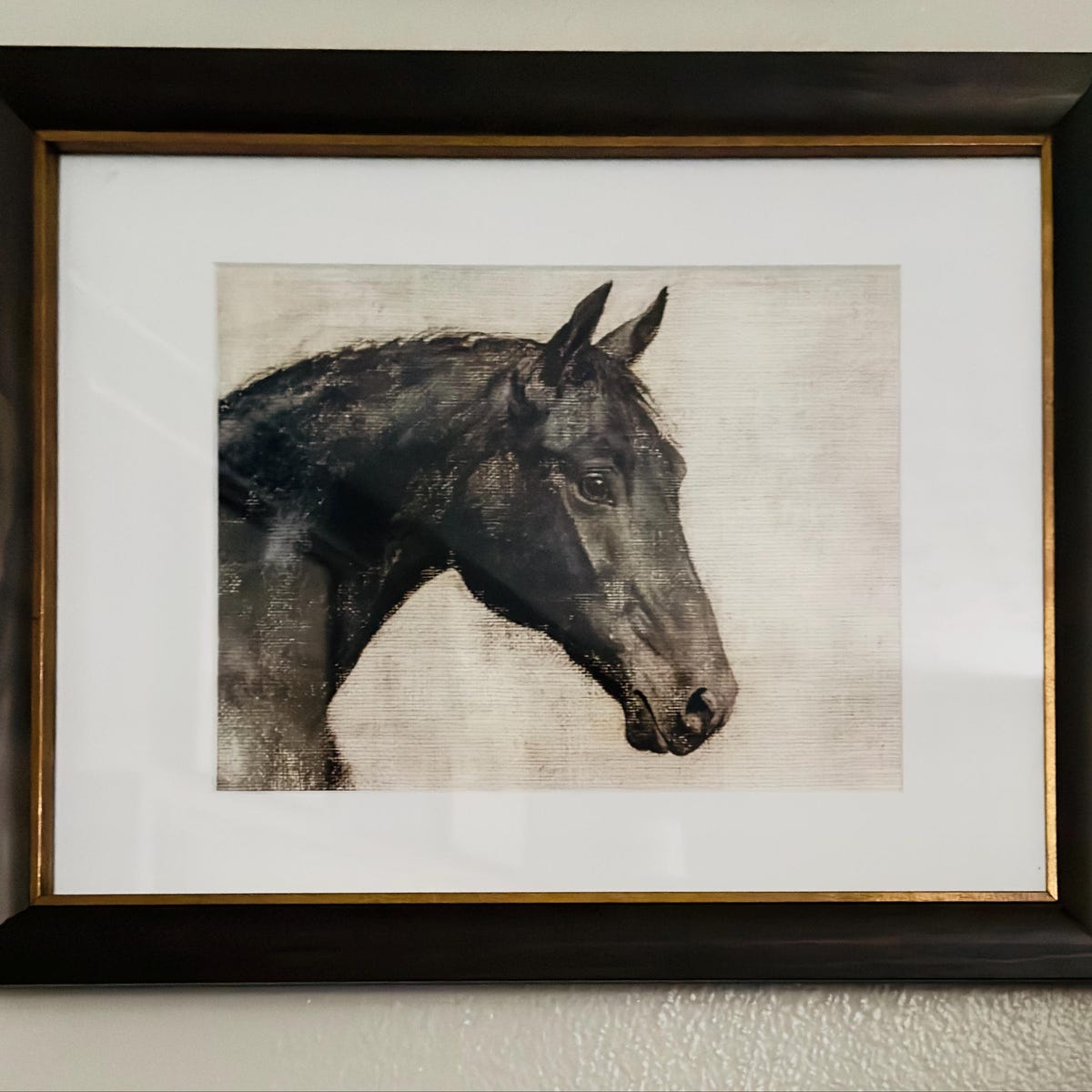 Majestic Black Horse Digital Art Print