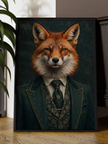 Dapper Fox Gentleman Digital Artwork