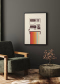 Retro Instant Camera Rainbow Digital Art