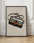 Retro Cassette Tape Digital Wall Art