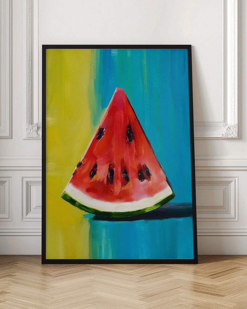 Vibrant Watermelon Slice Digital Artwork