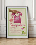 Retro Cosmopolitan Cocktail Digital Art Print