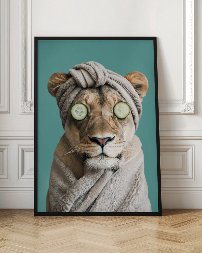 Lioness at the Spa Digital Art