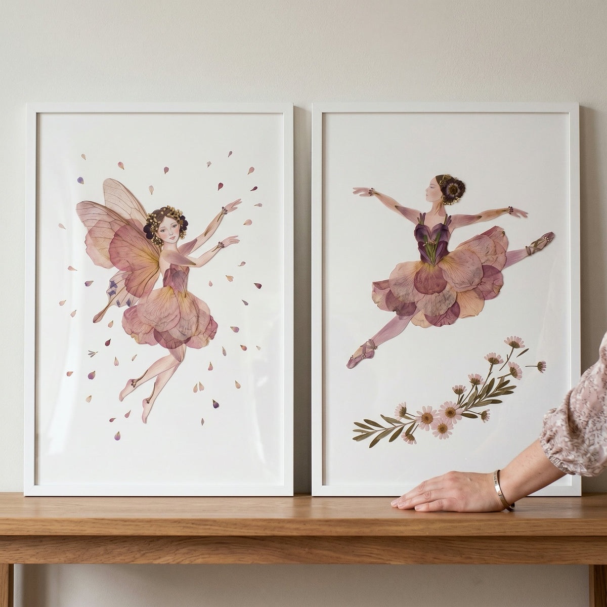 Floral Fairy and Ballerina Digital Art Set