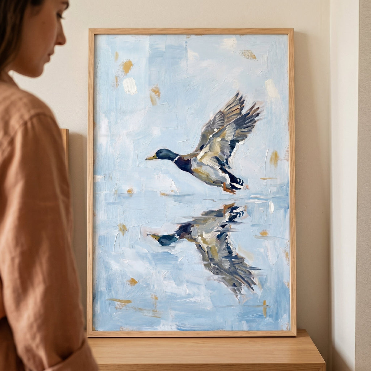 Flying Duck in Flight Digital Art