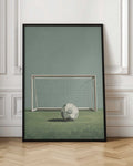 Minimalist Soccer Goal Digital Art
