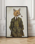 Gentleman Fox with Pipe Digital Art