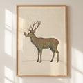 Gentle Stag and Butterfly Digital Art
