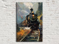 Vintage Steam Locomotive Digital Art
