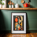 Abstract Geometric Shapes Mid-Century Modern Digital Art