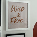 Wild And Free Digital Typography Print