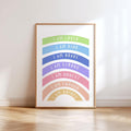 Positive Affirmations Rainbow Digital Art