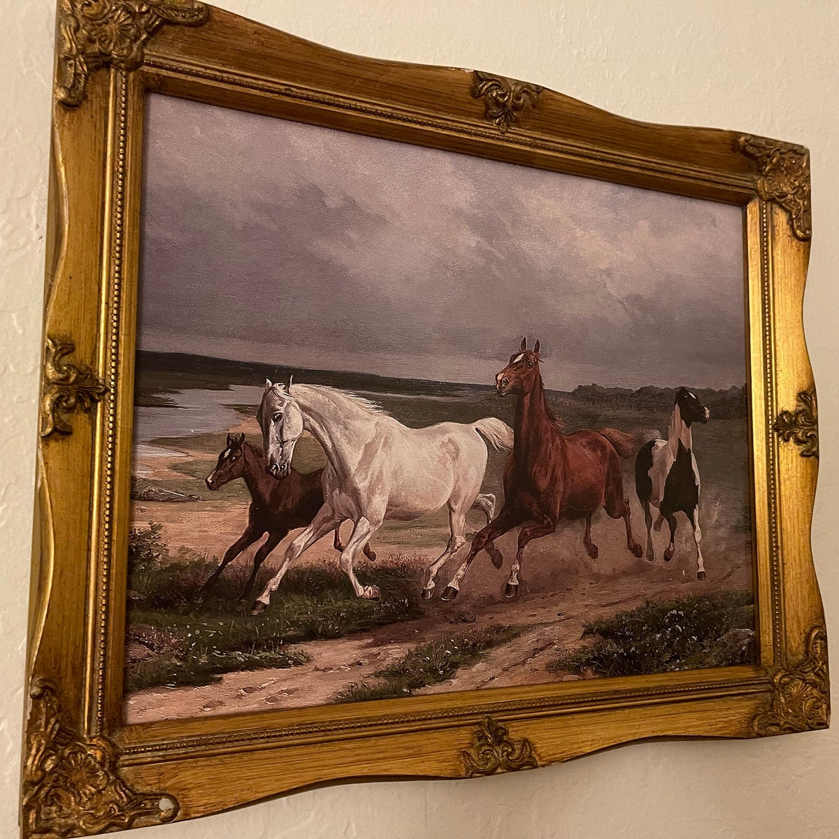 Galloping Wild Horses Digital Artwork