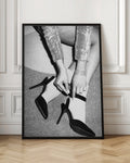 Chic Fashion High Heels Black and White Photography