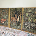 Enchanted Forest Animals Triptych Digital Art