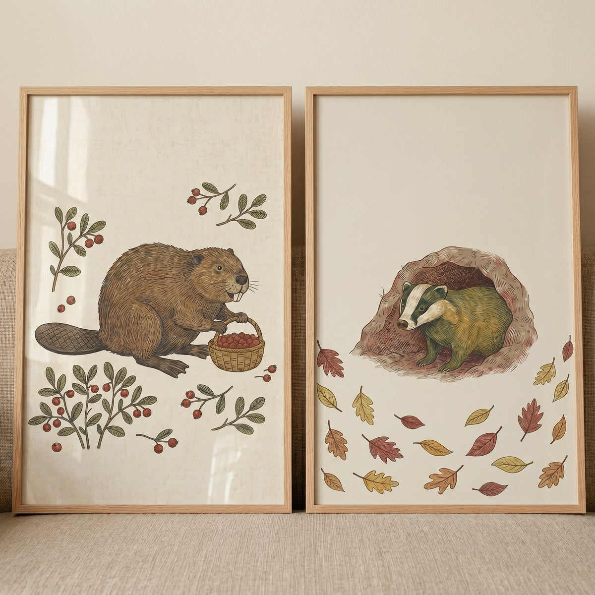 Forest Friends Digital Art Set