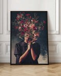 Botanical Bloom Portrait Digital Art