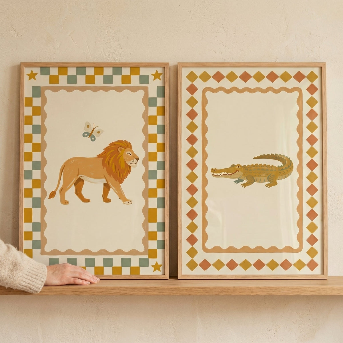 Safari Animal Friends Digital Art Set