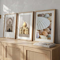 Architectural Wonders & Seashells Digital Triptych