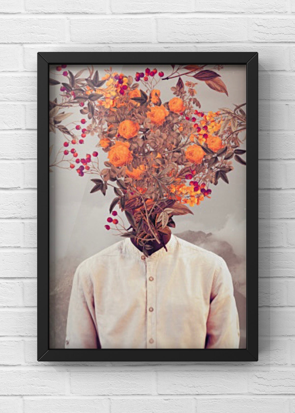 Floral Mind Surreal Digital Artwork
