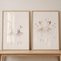 Watercolor Ballerina Friends Digital Art Set