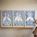 Blue Heron Trio Digital Art Collection