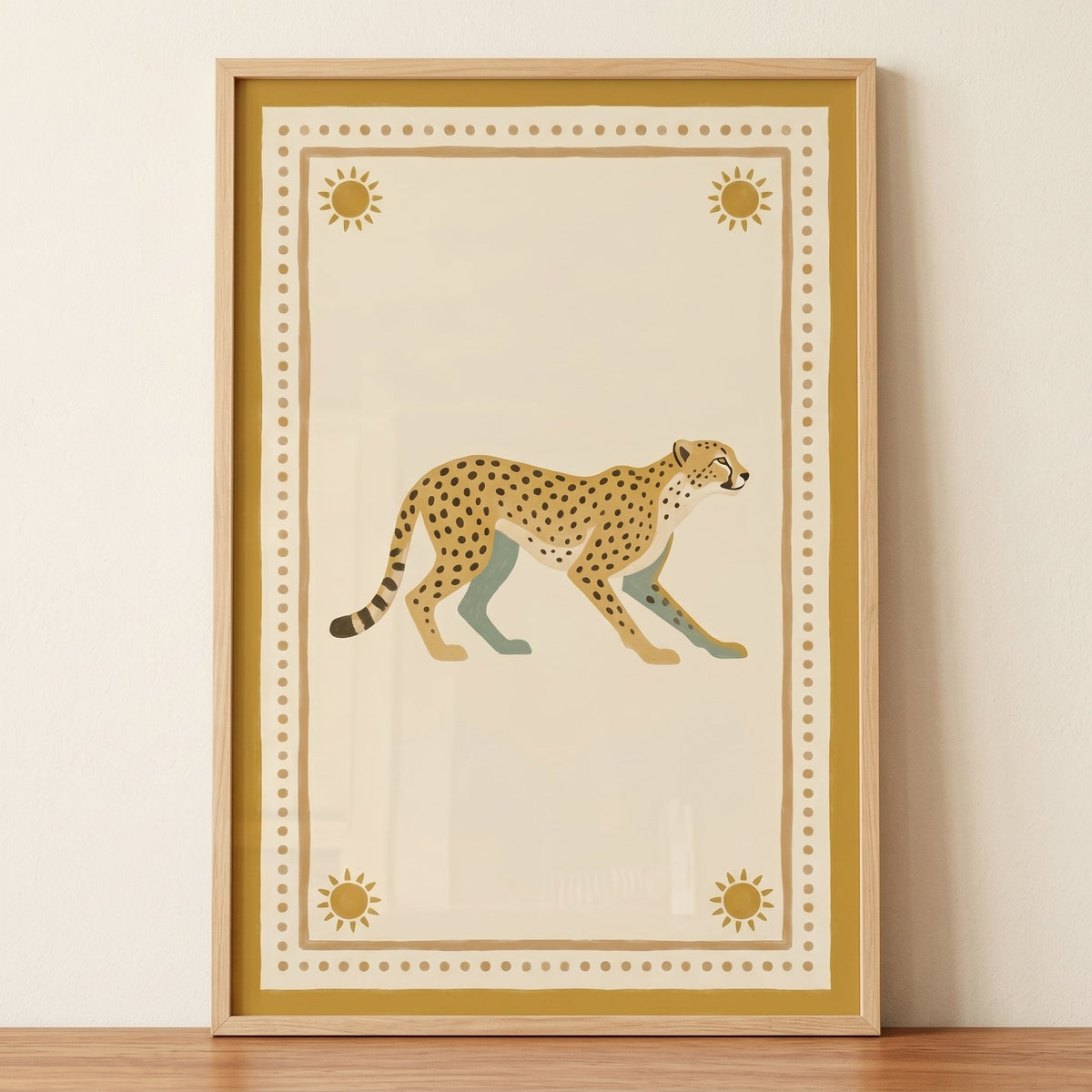 Boho Cheetah Digital Art Print