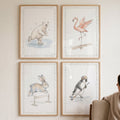 Whimsical Sports Animals Digital Art Set