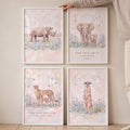 Safari Animal Nursery Quotes Set of 4 Digital Prints