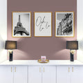 Parisian Vibes Triptych Digital Art Set