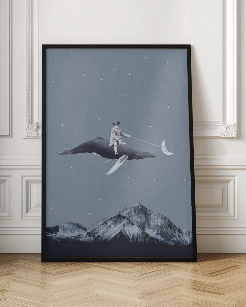 Whale Rider Celestial Digital Artwork
