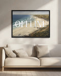 Offline Beach Coastal Digital Art Print