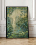 Mystical Jungle Waterfall Digital Art