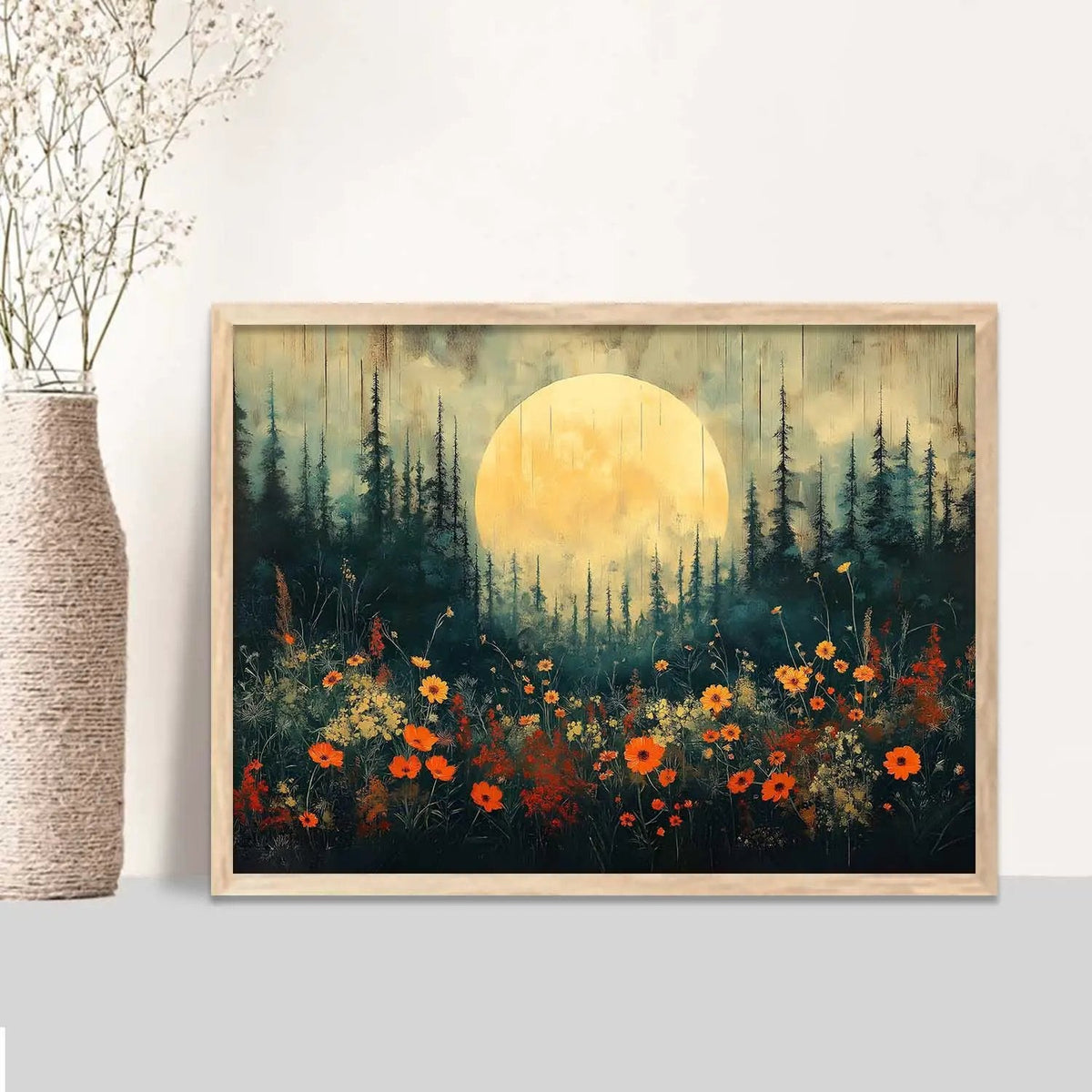 Midnight Bloom Digital Art Print