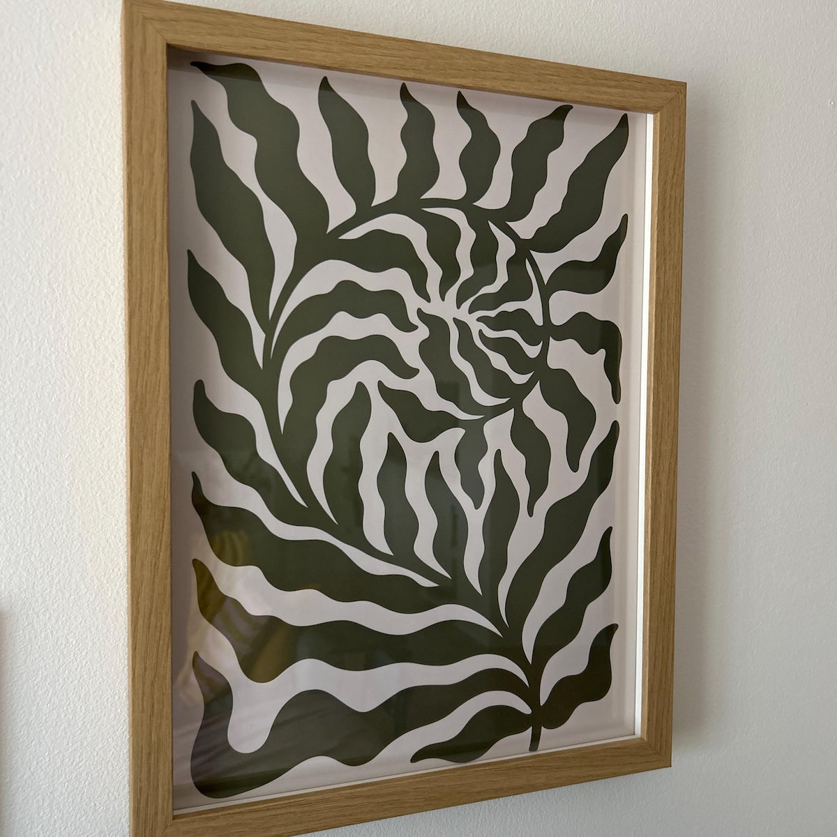 Abstract Botanical Swirl Digital Wall Art