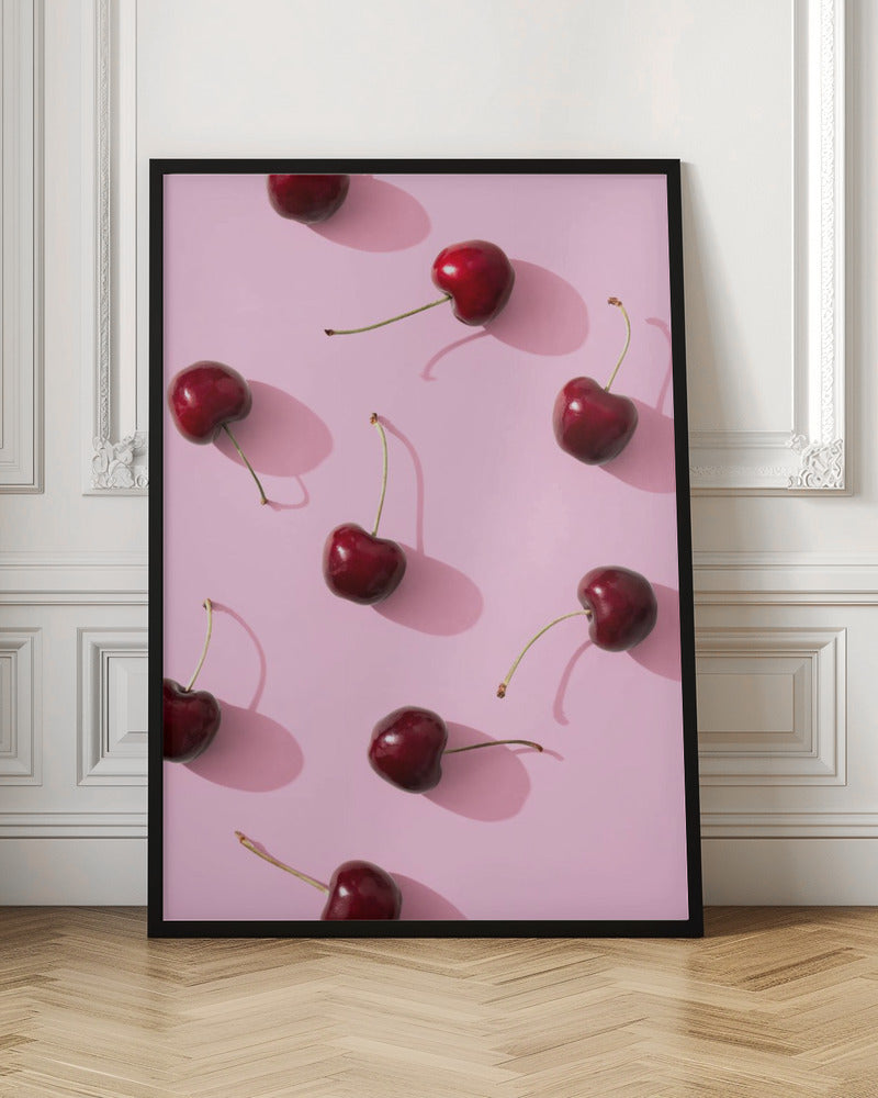 Cherry Pink Pop Art Digital Print