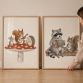 Forest Band Animal Musicians Digital Art Set