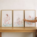 Enchanting Mermaid Trio Digital Art Set